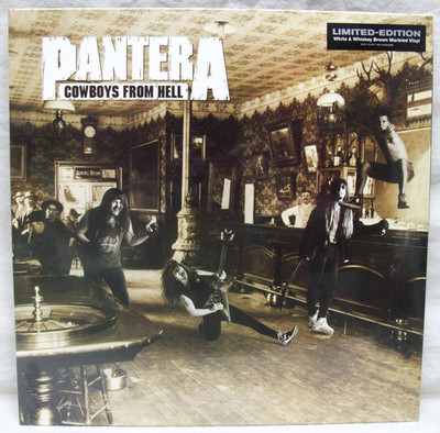NEW & Sealed Pantera ''Cowboys From Hell'' LP Whiskey Brown Marble Vinyl Record