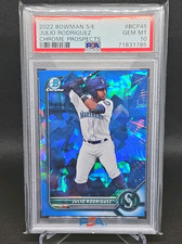 Bowman 2022 Sapphire Chrome Prospects Julio Rodriguez #BCP-45 Mariners PSA 10