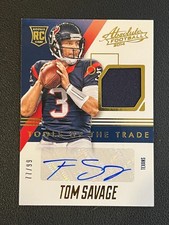 Tom Savage 2014 Absolute Football Tools of The Trade Rookie Auto Relic /99