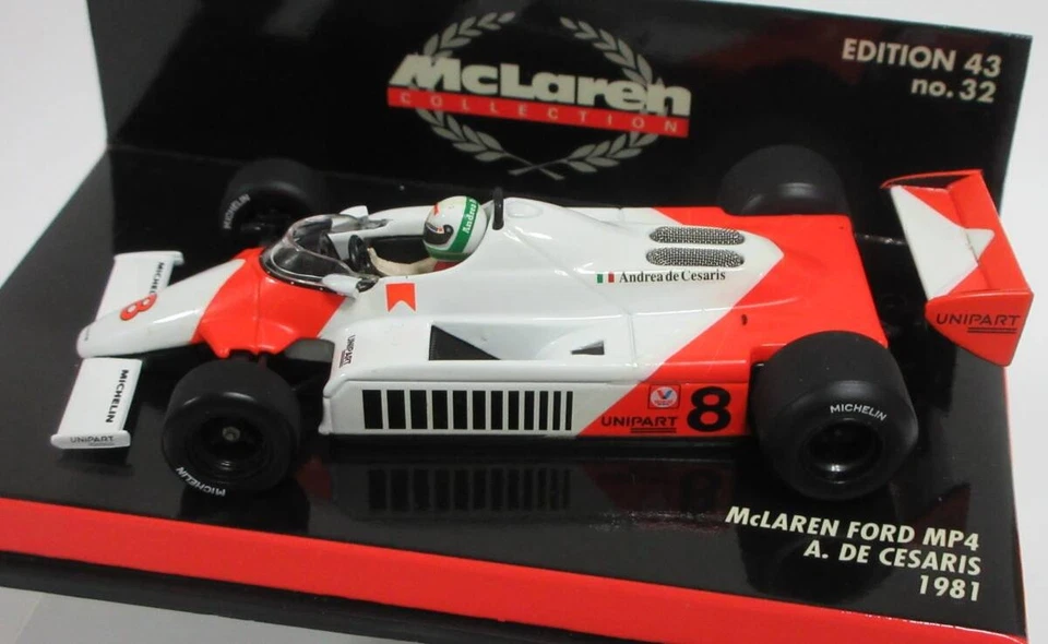 Modellino auto pressofuso McLaren Ford MP4/1 #8 Andrea de Cesaris 1/43 1981 - Immagine 3 di 4
