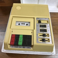 Vtg Telex C-1 Cassette Player In Orig. Box Bl...