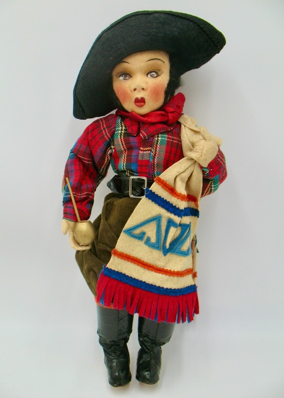 Vintage Large Felt Lenci Type João Perotti Cowboy Gaucho Brazil