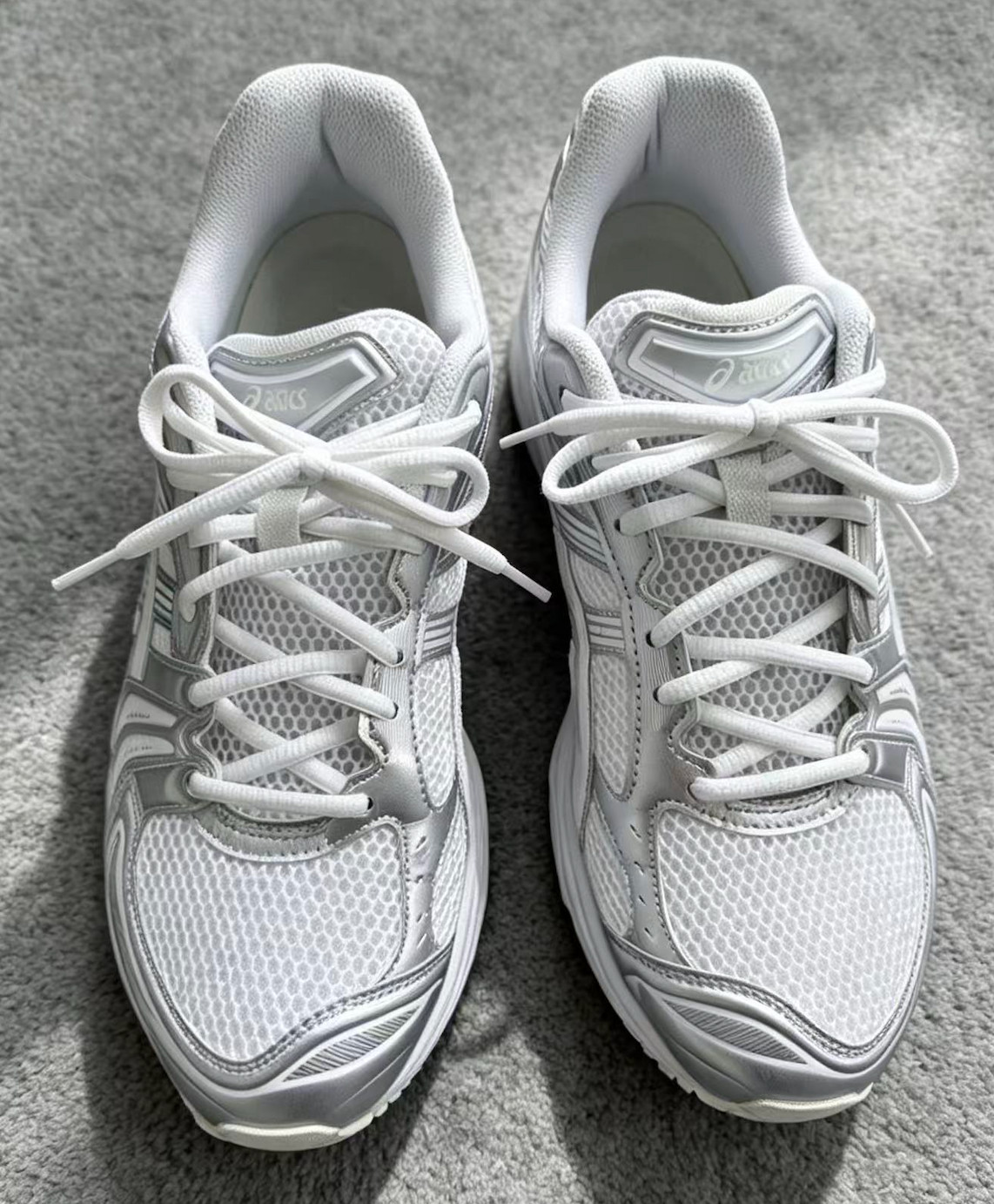 JJJJOUNDxASICS Gel Kayano 14 Silver white US 11 Mew Authentic 1201A457-100