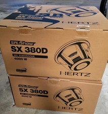 Hertz SX 380D SPL Show 15"  Dual 2 Ohm Subwoofers Pair. New