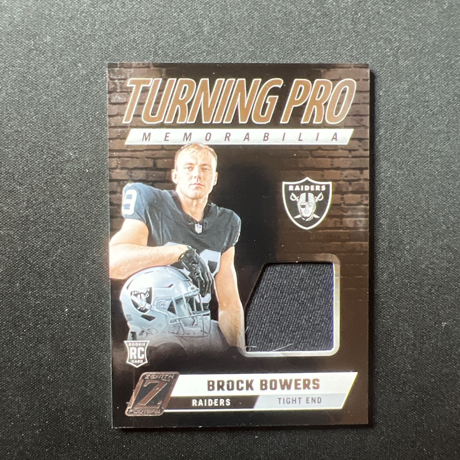 2024 Panini Zenith - Turning Pro Memorabilia Brock Bowers #TPM-BBS (MEM, RC) a5