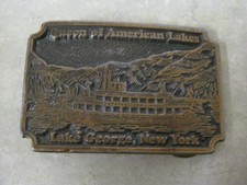 Minne-Ha-Ha Belt Buckle - Lake George Steamboat Company - 1975 - Extremely Rare