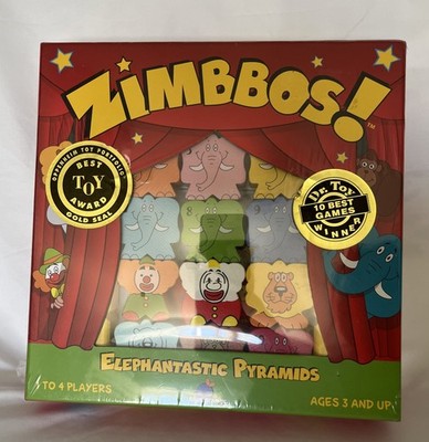 Zimbbos! Elephantastic Pyramids Board Game New / Sealed Blue Orange Games
