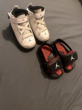 Lot Nike Boys toddler Jordan s 4C Shoes Slides Tennis Shoes Sneaker High Tops