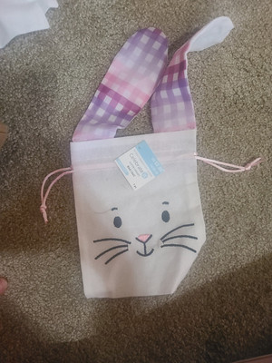 12 Fabric Bunny Treat Bags