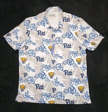Reyn Spooner Pittsburgh University Hawaiian Golf Polo Shirt NWT