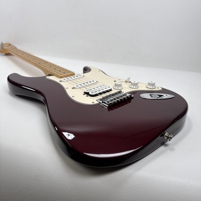 2002 Fender Standard Stratocaster HSS Solid Body Midnight Wine MIM