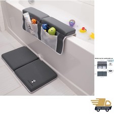 Bath Kneeler and Elbow Rest Pad Set - 2PC Baby Bath Mat Set - Non-Slip Kneel...