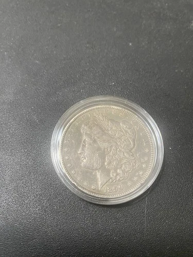 1890 Morgan Silver Dollar $1 Coin 0.9 Fineness Silver in Protective Case