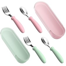 Utensils, Stainless Steel Silverware Set, Forks and Spoons, Baby Utensils Set...