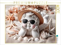 Puzzle Calvendo Ange Sur La Plage | 1000 PièCes, Format Assemblé 64 × 48 Cm | Pu