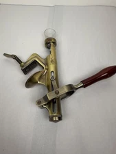 Corkscrew Table Bar Mount Heavy Duty Professional Wine Bottle Opener Brass Wood
