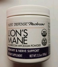 Lions Mane Mushroom Mycelium Powder Memory Nerve Support ,3.5 oz Exp 04/27
