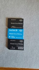Lot of 3 Sony Memory Stick Pro Duo Magic Gate Memory Card