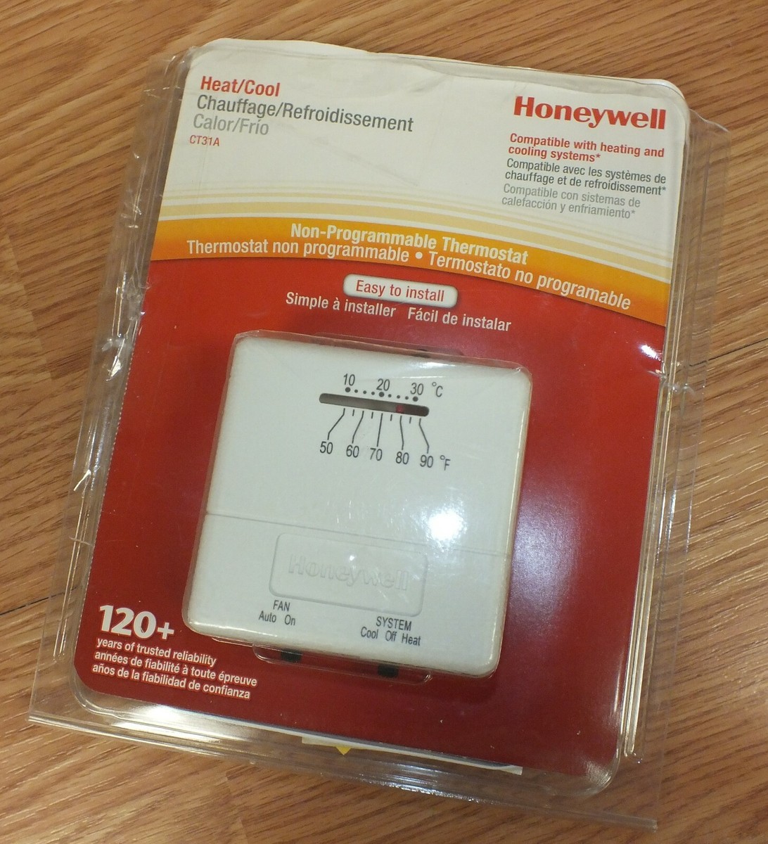Honeywell (CT31A) Easy To Install Fan Control Non-Programmable Thermostat  *READ* | eBay