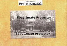 X RPPC real photo postcard 1901-20 udb CT ? vintage cars & building 