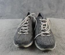 Skechers Elite Running Lace Up Athletic Shoe Womens Size 9  11863 Gray White