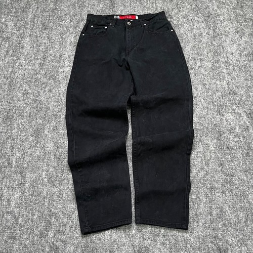 Vintage Levi's Silvertab Black Denim Jeans Loose Baggy Fit Size 30x30 - USA Made