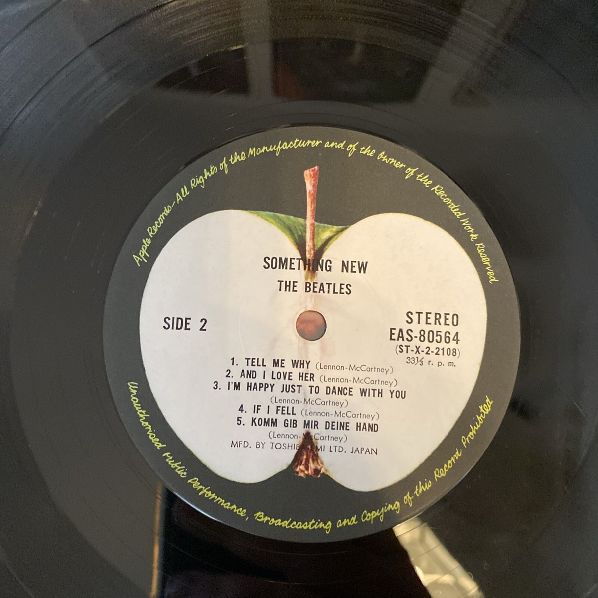 The Beatles Something New Japanese Import Vinyl LP Complete W&frasl; Obi
