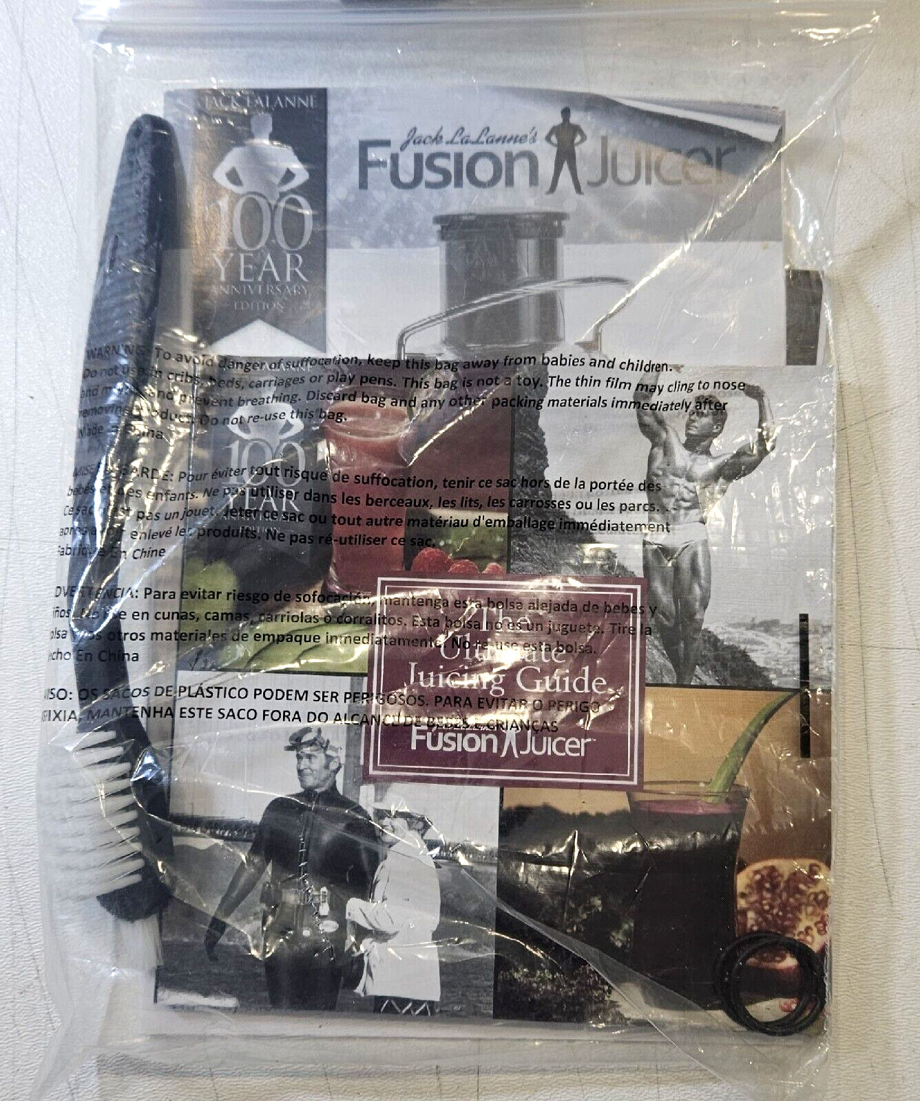 Jack Lalanne's Fusion Juicer 100 Year Anniversary Edition Seller Tested SHL90-1