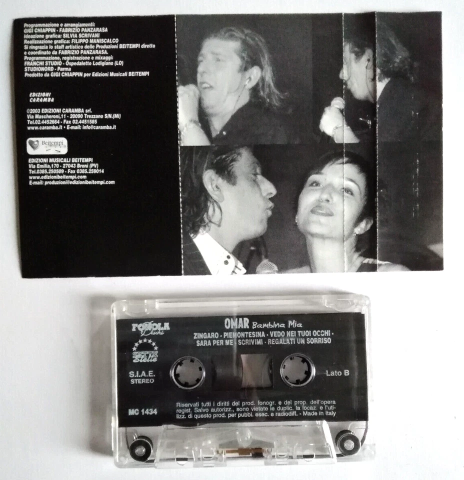Mc Musicassetta Omar Codazzi La Voce Del Cuore,Bambina Mia Liscio Folk Italy - Immagine 2 di 2