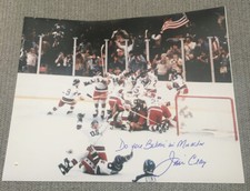 Jim Craig Autograph Do You Believe In Miracles 16x20 Signed Photo Inscription