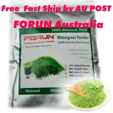 FORUN 100% Pure Wheat Gass Powder -Superfood, Fresh Green,Fresh Smell and Taste