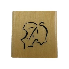 Anita's Botanical Leaf Size A Wood Mounted Rubber Stamp