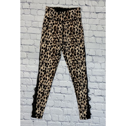 Victoria's Secret Flow On Point Lace Up Legging Classic Leopard Size 2 - Picture 5 of 6
