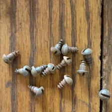 Antique Wood Screws # 4 X 1/4” Slotted Round Head American Made 12 Pk. Free Ship