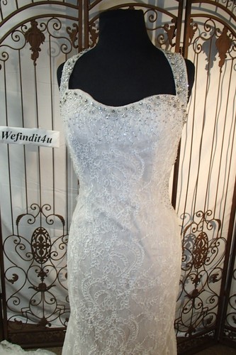 V352W JIM HJELM 8453 SZ 12 IV $4975 ELEGANT WEDDING FORMAL GOWN DRESS - Picture 8 of 10