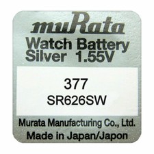 Murata Sony Era SR626SW 377 SR66 Silver Oxide Watch Batteries X 1