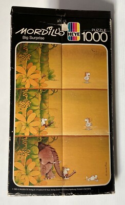 MORDILLO puzzle IN BIG SURPRISE  heye 1000 complete Germany 1985 Loup Blachon