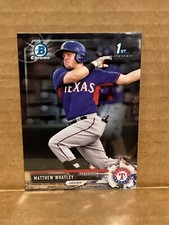 Matthew Whatley Texas Rangers 2017 1st Bowman Chrome Draft BDC-121