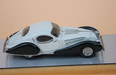 Heco Miniatures Talbot Lago T23 – 1/43, Résine, Blanc/vert, Collection