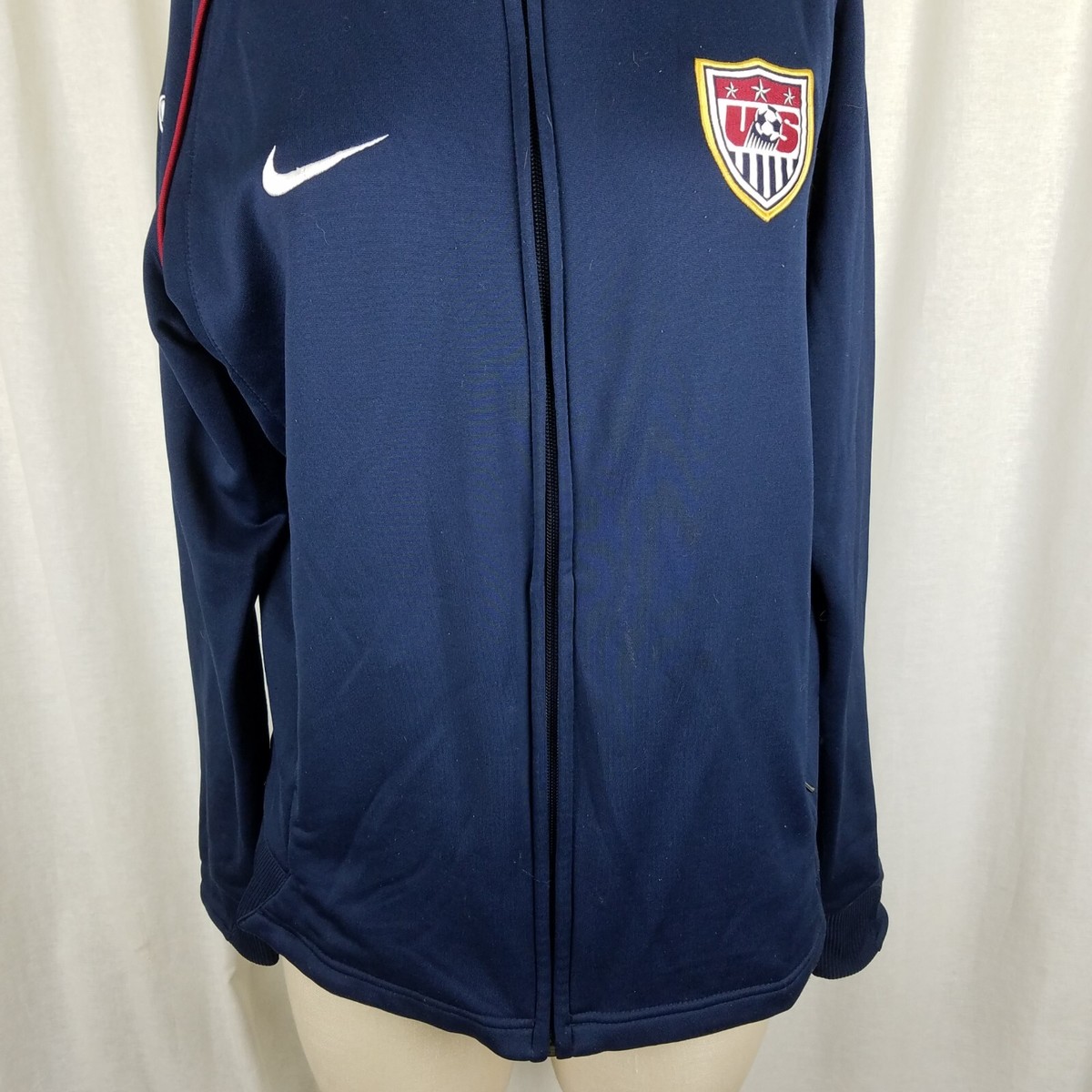 Nike USA US Soccer Zip Up Track Warm Up Jacket USWNT Womens Nike USA US Soccer Zip Up Track Warm Up Jacket USWNT Womens