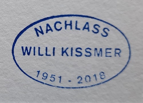 Willi Kissmer Akt Erotik Risse 2000 Radierung Nachlassstempel Stempelsignatur - Bild 6 von 6