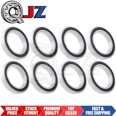 [Qty.8] 6020-2RS Deep Groove Radial Ball Bearing [100mm ID x 150mm OD x 24mm W]
