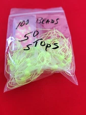 Fishing bobber stops  & beads