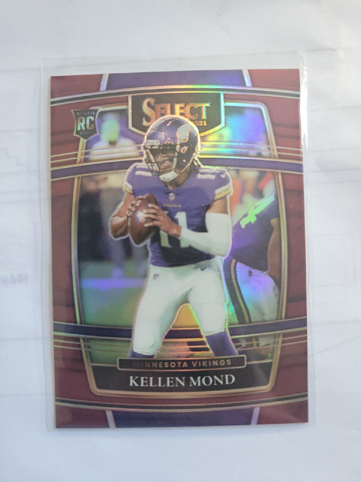 2021 Panini Select Maroon Prizm #64 Kellen Mond Vikings RC Rookie 125 /149