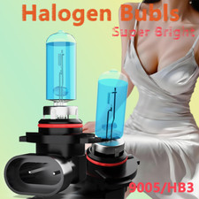 9005 Hb3 Halogen Headlight Super Bright Bulbs Kit White 6000k Highlow Beam 2pcs