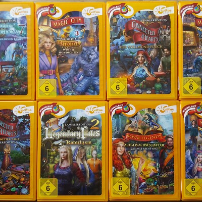 PC Spiel Auswahl Wimmelbild Spiele Magic City Detective Connected Hearts uvm.
