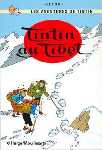 Tim und Struppi: "Tim in Tibet": Poster, Offset-Druck 50x70 cm, neu