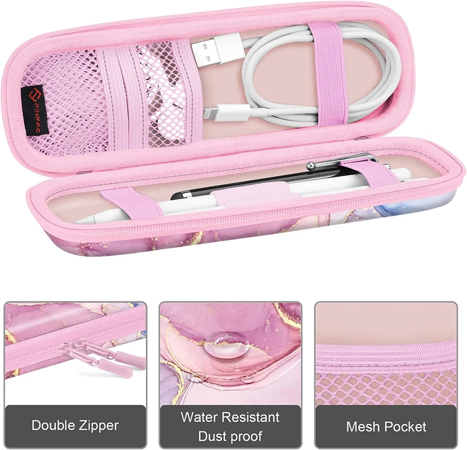 Estuche para Apple Pencil 1ª y 2ª generación con soporte para bolsa de transporte funda cremallera Foto 3 de 4