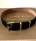 BURBERRY WOMEN BLACK LEATHER BELT 28/70 — photo 3