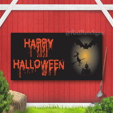 Halloween Banner Indoor Outdoor Sign, Banner Sign